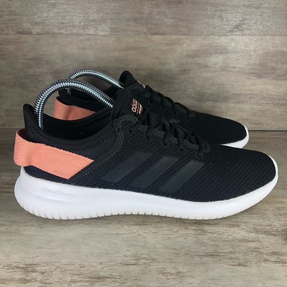 adidas Shoes - Adidas CloudFoam QT Flex Black Pink Athletic Sneakers Women 8.5